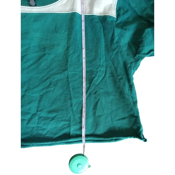 AE Studio Teal and White Short Sleeve Tee Size Medium - Picture 7 of 8